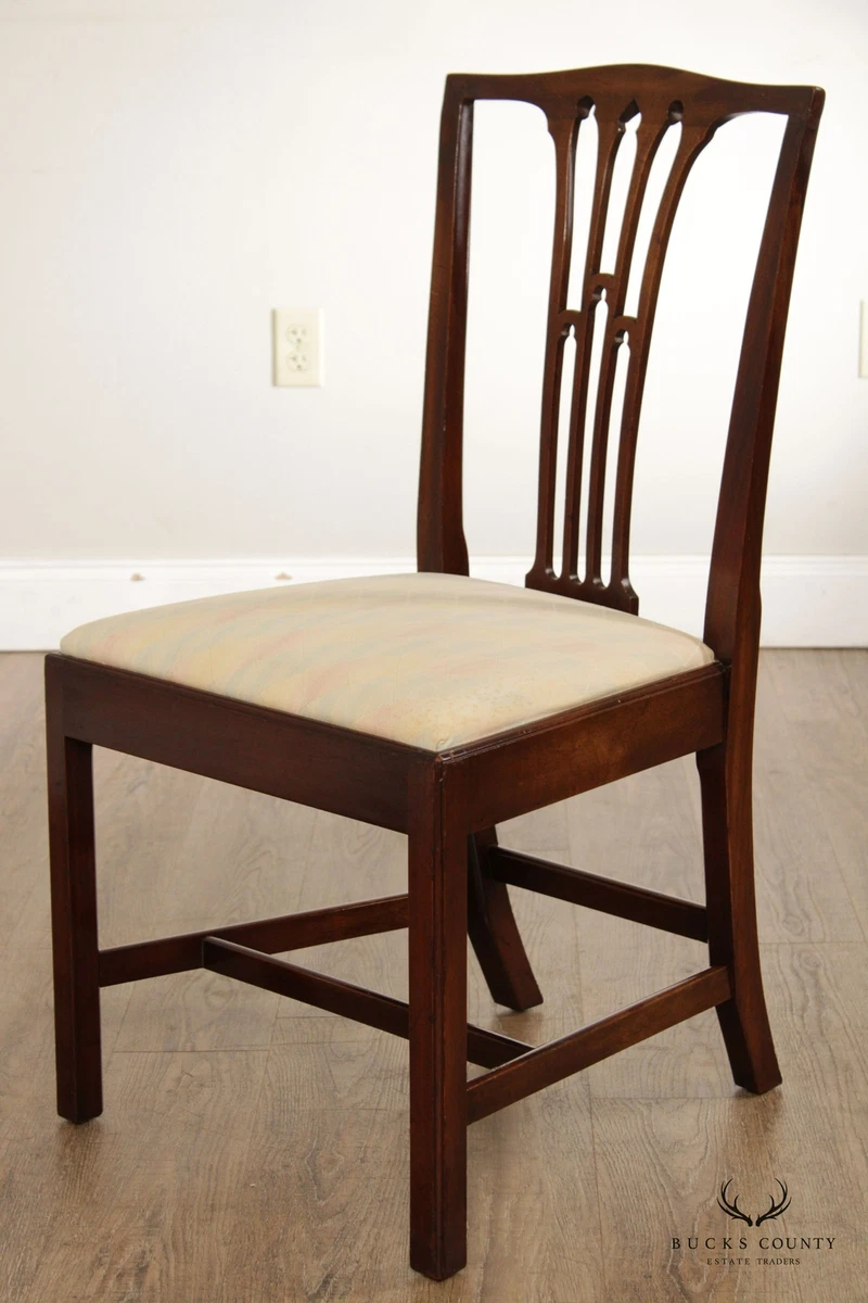 Biggs Furniture Chippendale Style Solid Mahogany Side Chair