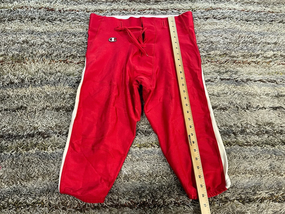 Мужские компрессионные штаны Champion из спандекса красно-белые размер XL - Изображение 4 из 4