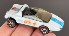 Vintage Hot Wheels Redline 1969 White Jack Rabbit Special US w/TOUGH Stickers!