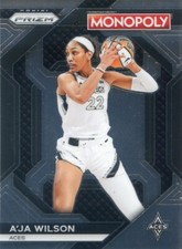 2024 Panini Monopoly Prizm WNBA A'JA WILSON #WNBA3 BASE CARD ACES
