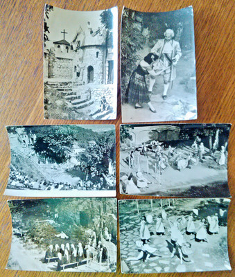6 antike Fotokarten ''VI. Dt. Festspiele 1959 - Harzer Bergtheater Thale''