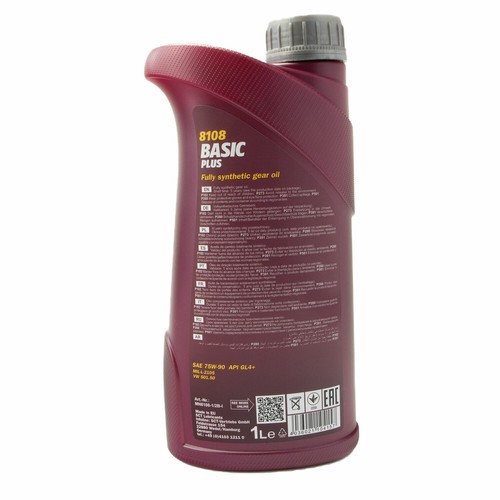 Aceite 80w90 Aceite De Transmisión Manual 75W-90 Sintético - 3 Litros MANNOL Basic Plus API GL 4 - Para Varios Coches Aceite 75W-90 MANNOL Sintético - Foto 10