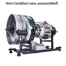 TECHING Electric Aircraft Airplane Metal Turbofan Engine Model Collectibles KIT