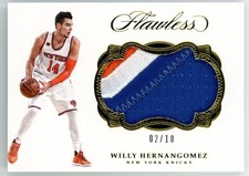 2016-17 Flawless Gold Willy Hernangomez Patch 2/10 #P-WHN