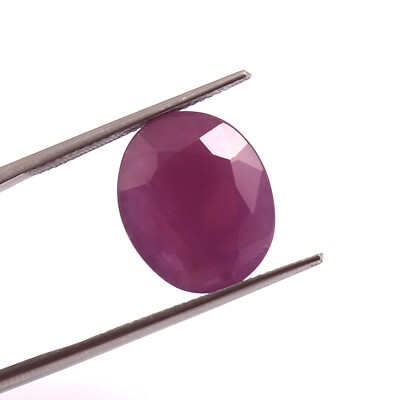 4.20 CT 100% Natural CERTIFIED Mozambique Ruby Unheated Oval Loose Gemstone Cut