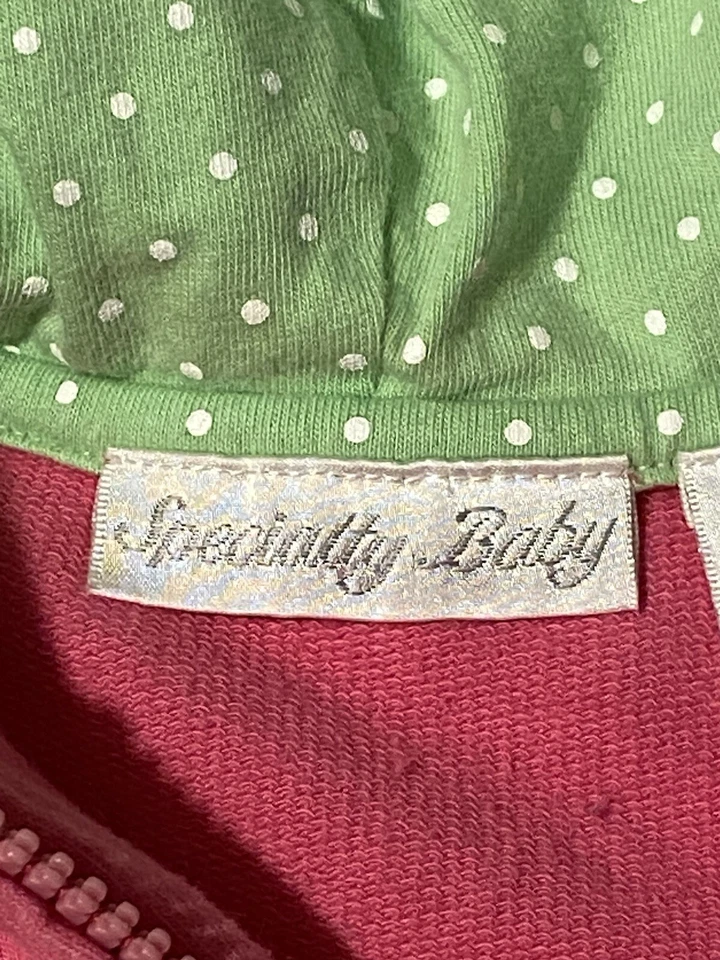 Especialidad Bebé Niña 12M Rosa Mariposa Bordado Cremallera Completa Sudadera con Capucha Suéter Foto 4 de 4