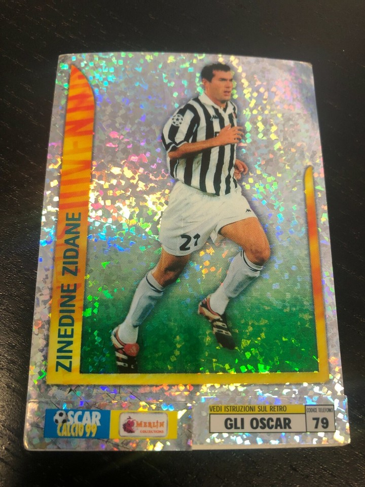 Carte Collection 1999 Merlin – Zinedine Zidane #32 Juventus – Notée PSA 9 – Qualité Supérieure
