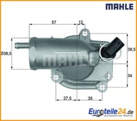 Thermostat, KüHlmittel Behr Mahle TH1087 FüR Mercedes-Benz