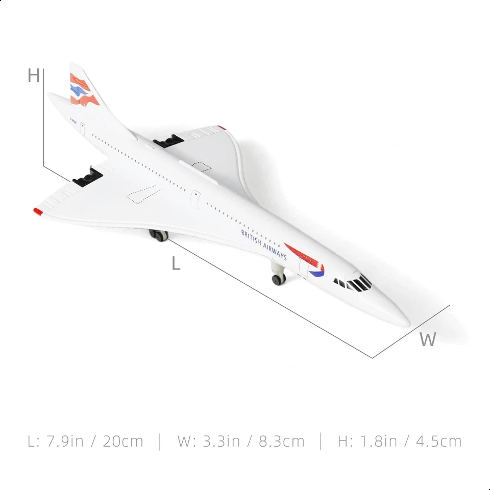 1/300 Scale Concorde for British Diecast Metal Airplane Model - Image 2 of 4