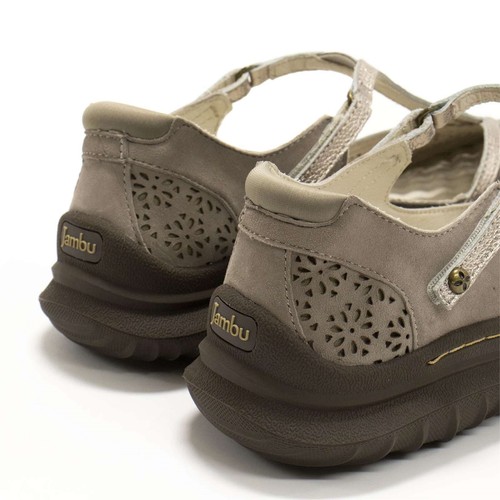 New Jambu Creek Laser-cut Mary Jane Women's Flats - Picture 7 of 12