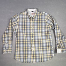 Brooks Brothers Dress Shirt Men Large Casual Business Office Career Plaid Check