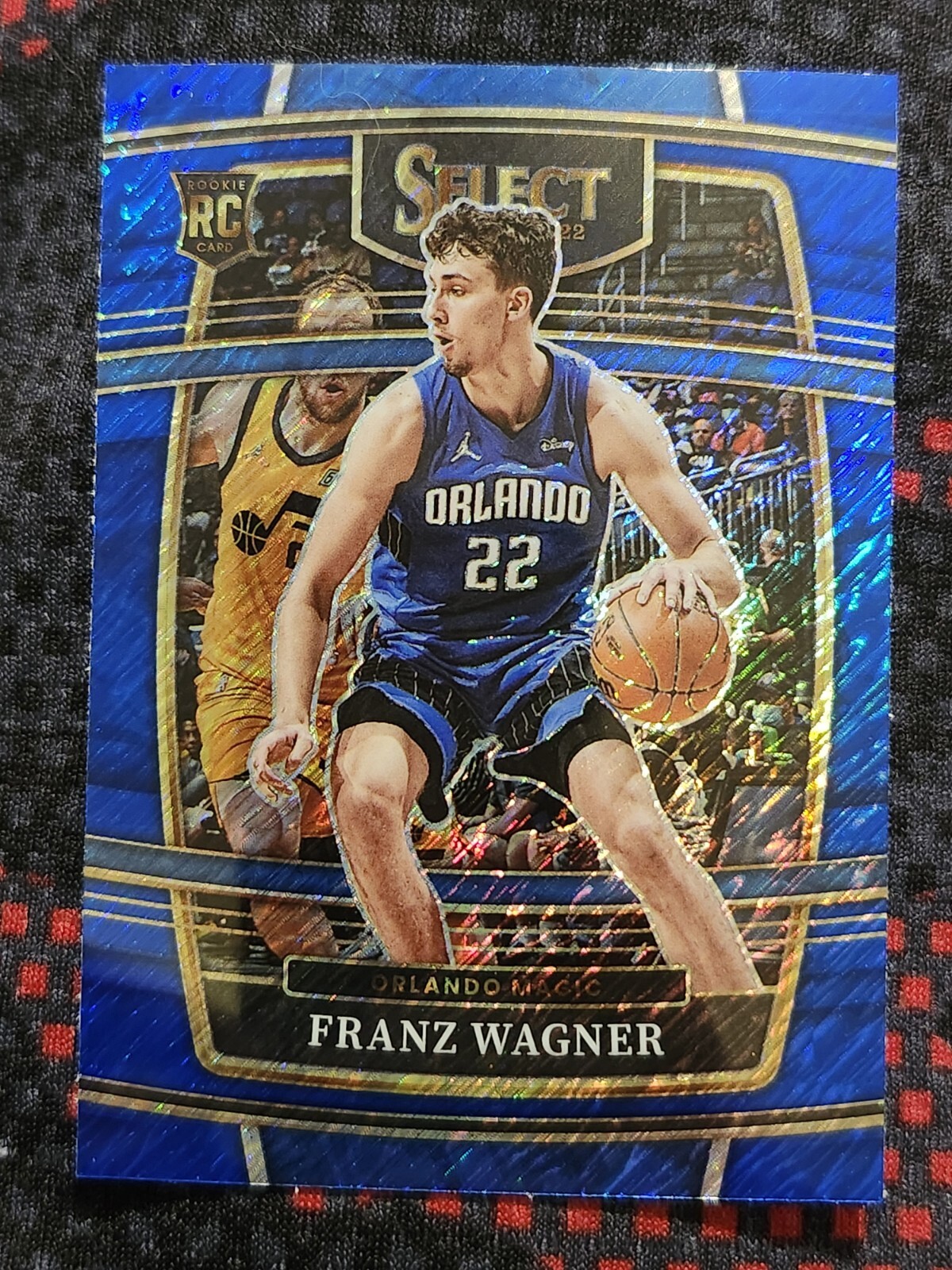 2021-22 Panini Select - #15 Franz Wagner Blue Shimmer Prizm RC