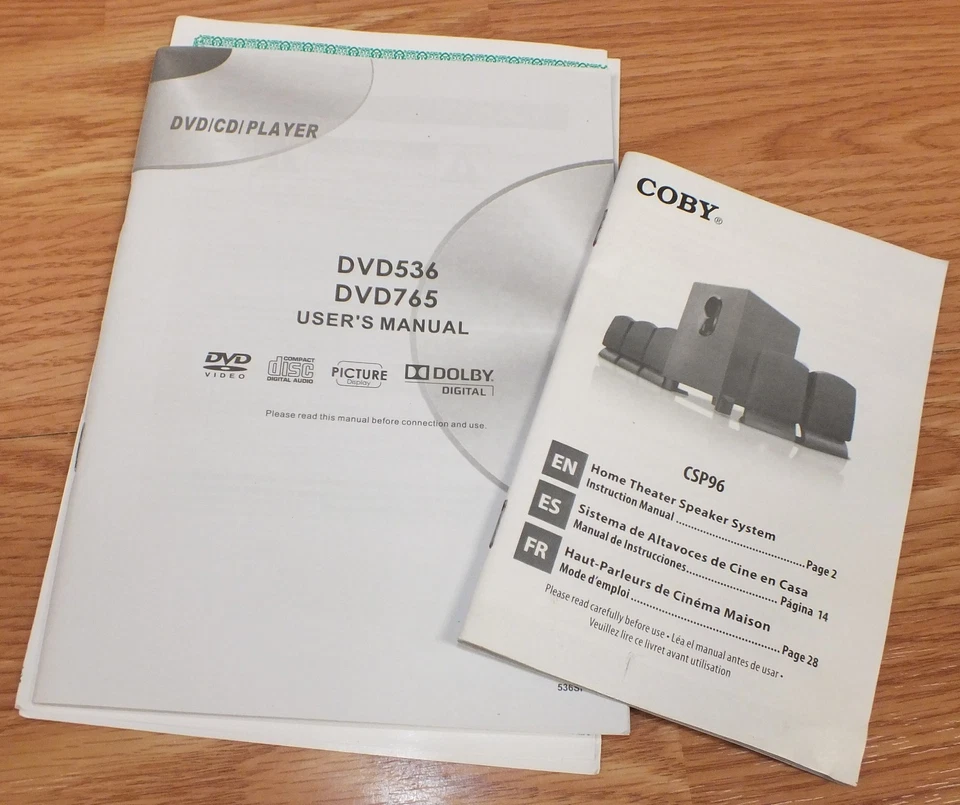 Genuine Coby (DVD765) 5.1 Channel Home Theater System With DVD Player! *READ*  - Image 2 of 4