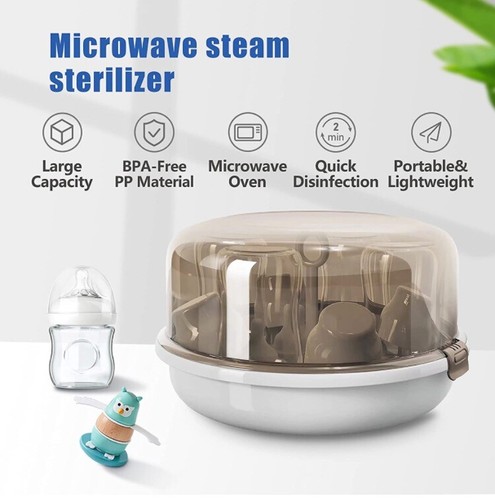 Baby Bottle sterilizer Microwave Steam Sterilizer for Baby Bottles - Picture 2 of 7