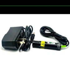 532nm 30mW Green Laser Line Module Long Time Working 18x75mm W/ Power Adapter