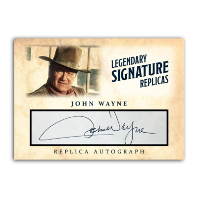 #ad John Wayne ACEO Replica Autograph Classic Western Novelty Collectible Card $6.99