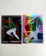 2021 Panini Prizm Draft Picks Aaron Zavala Silver & Thunderstruck DUCKS #PDP38