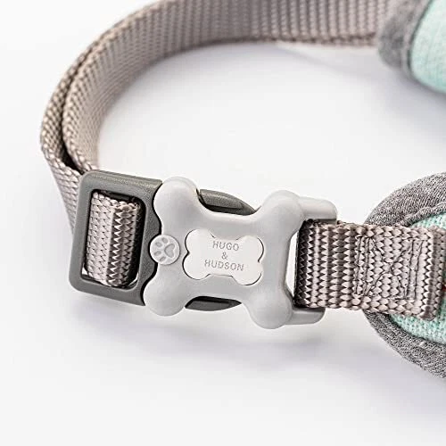 Dog Harness, No-Pull Anti Choke Tweed Harness Vest, M Medium Aqua Checkered Dog Harness, No-Pull Anti Choke Tweed Harness Vest, M Medium Aqua Checkered
