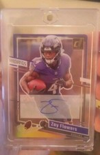 Zay Flowers 2023 Panini Clearly Donruss AUTO RC /25