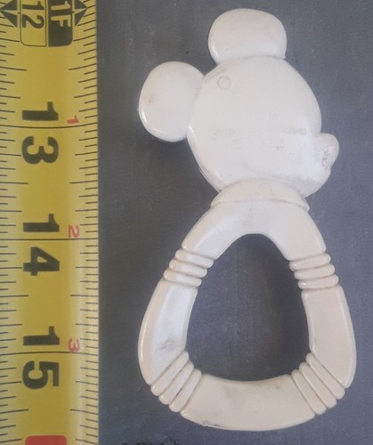 Disney Vintage Mickey Mouse Tanbra Rubber Baby Soother Used Made in Taiwan - Bild 2 von 2