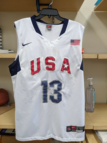 Authentic Nike Chris Paul 13 Team Usa 12 White Jersey Size Large Ebay