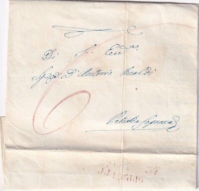 13541-KINGDOM OF THE TWO SICILIES, PREF., FROM PALERMO TO PETRALIA SOPRANA, 1857