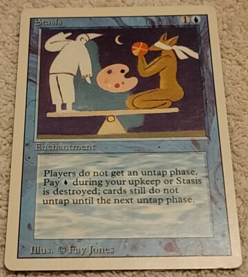 stasis card mtg Stasis Magic the gathering MTG Revised