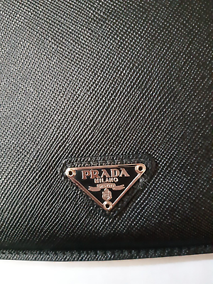 PRADA iPad Mini Case Saffiano Travel Leather Sleeve Black PRADA iPad Mini Case Saffiano Travel Leather Sleeve Black