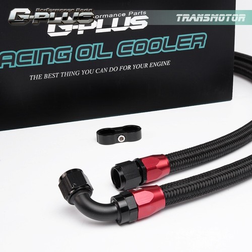 Universal 19 Row 10AN Aluminum Engine Oil Cooler + Filter Adapter Hose Kit - Picture 4 of 9