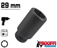 KRAFT Power Schlagschrauber Nuss 3/4" Stecknuss 29 mm Steckschlüssel 6-Kant Lang