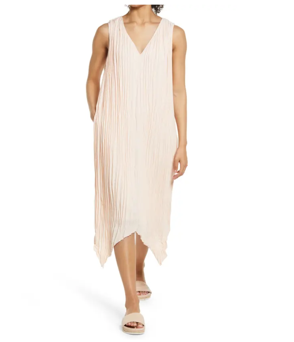 knee length dresses for ladies Nova Flutter Sleeve Midi Dress Dusty Rose