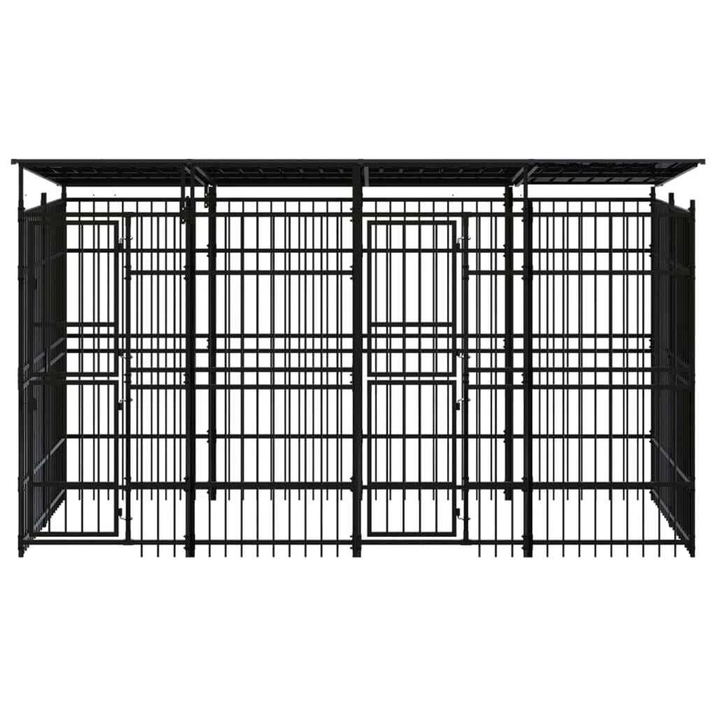 Steel yard kennel top