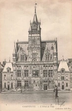 Postcard Compiegne. - L 'Hotel De Ville, Unposted VTG VPC01.