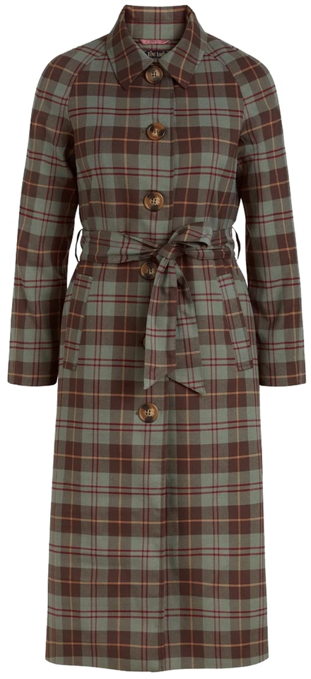 King Louie »RACHEL JONES CHECK« TARTAN Karo Raglanärmel MANTEL Coat Rockabilly - Bild 1 von 4