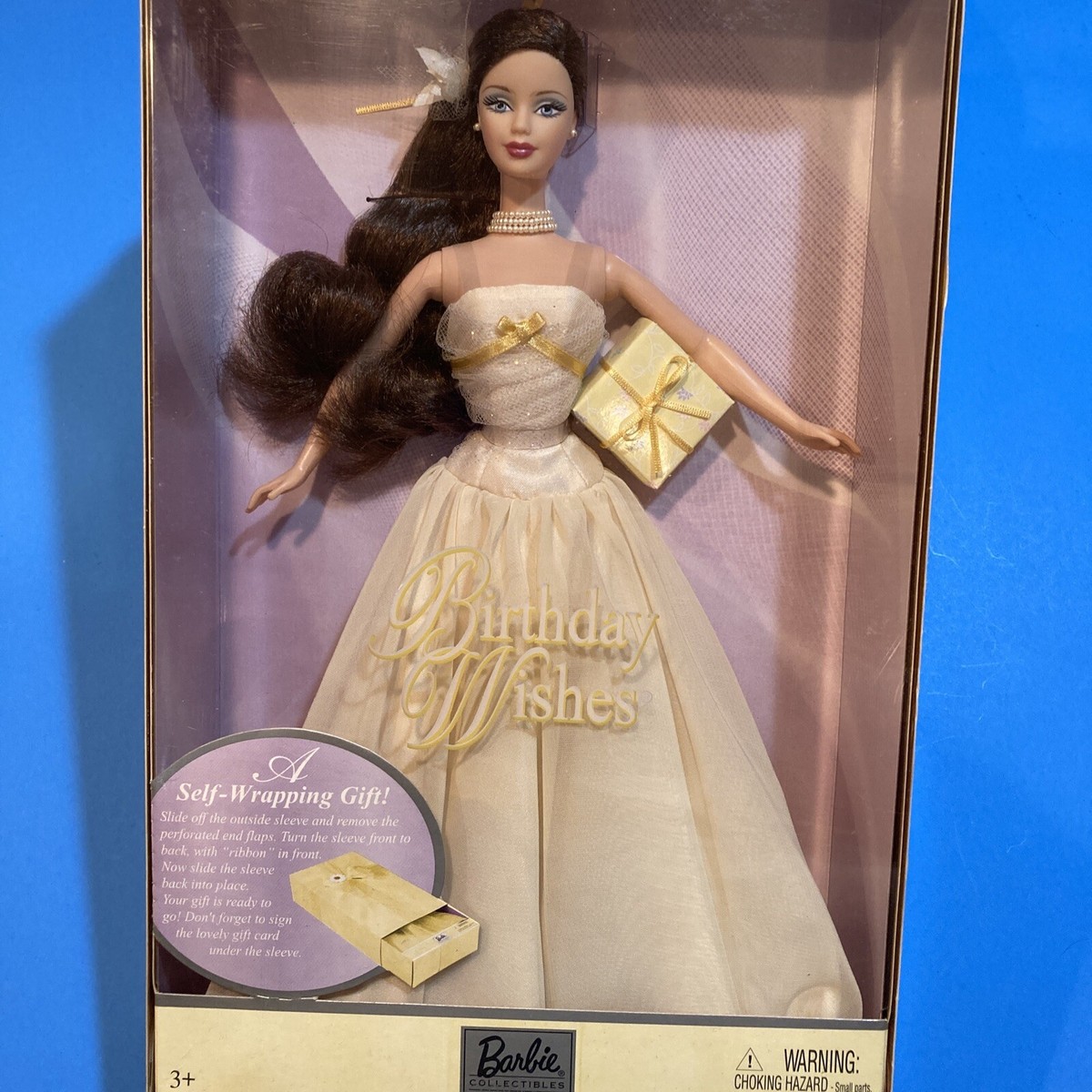 Birthday Wishes Barbie Doll 2003 Mattel B9786 ~ Brunette
