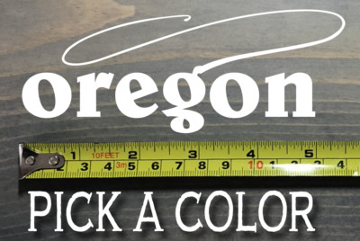 Fly Fishing Sticker Decal Oregon Line Trout Rainbow Fish Simms Mt. Hood