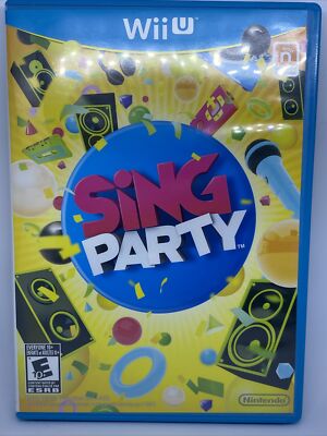 Sing Party (Nintendo Wii U, 2012) Complete, Game, Case And