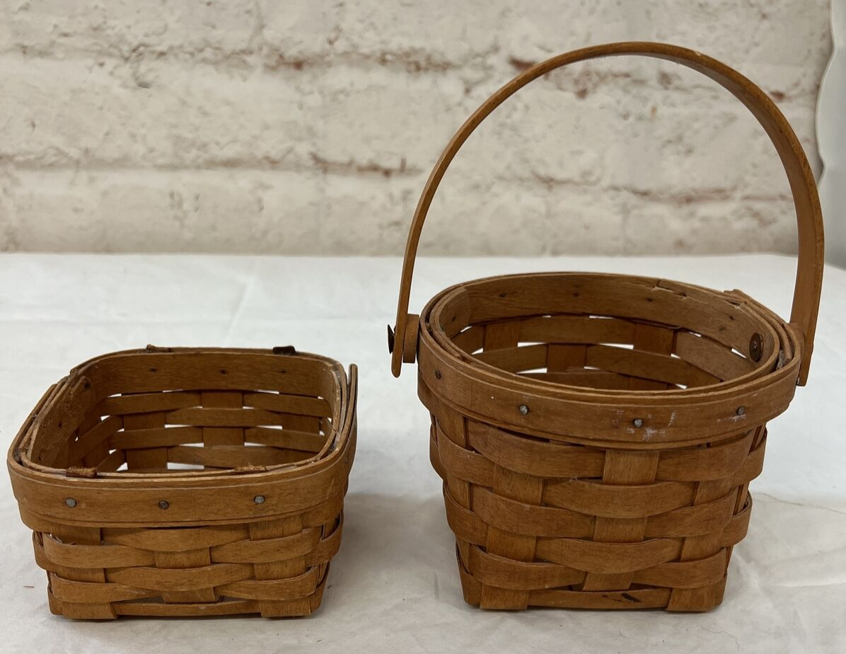 ロンガバーガーバスケット 2 Two Longaberger Baskets Small 1994 | eBay