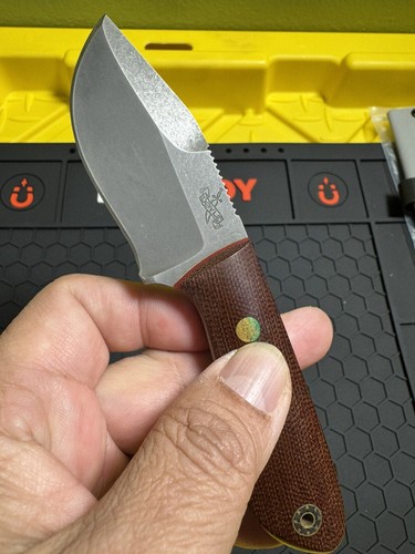 🔥Doyle Land Pirate Fixed Blade Knife 3V Brown Micarta 2.75” USA Custom - Picture 4 of 9