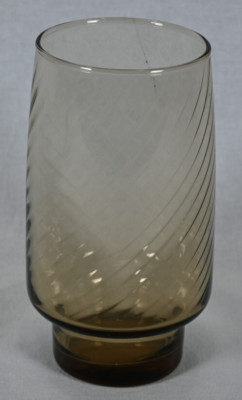 Vintage Libbey Smoky Swirl Drinking Glass 16 oz