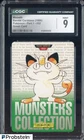 1996 VINTAGE Pokemon Bandai Carddass Green Card Meowth CGC 9 MINT
