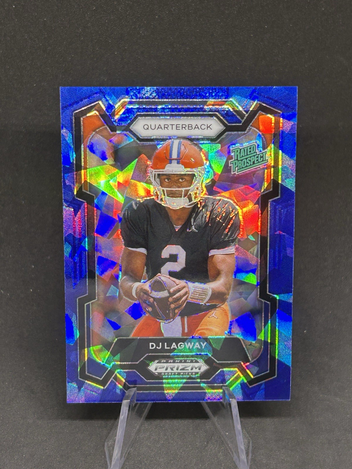 2024 Panini Prizm Draft Picks DJ Lagway Blue Ice /99 RC Rookie #182 Florida