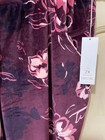 LuLaRoe Cozy Crystal Velour Kick Flare Crop Pant in Burgundy Floral - 2XL - NWT — photo 2