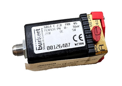 Burkert 6014 C 2,0 FKM MS FLNSCH PN 0-6bar Solenoid Valve 24V DC 5W #00126407