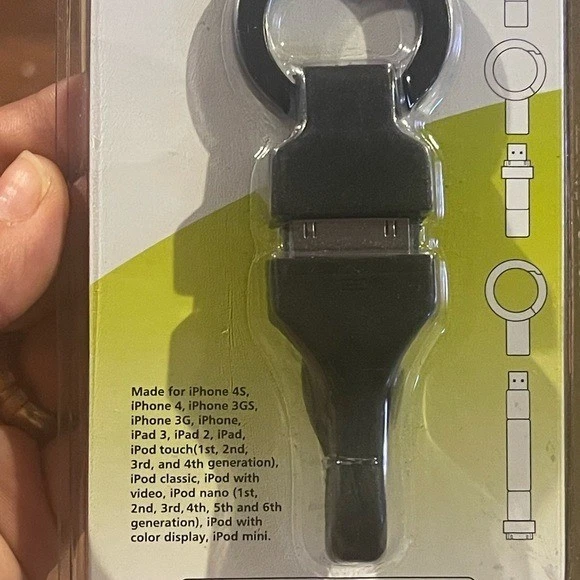 30-Pin Keychain Charge Sync Cable Perfect for on the Go iPod iPhone iPad - Image 4 of 4