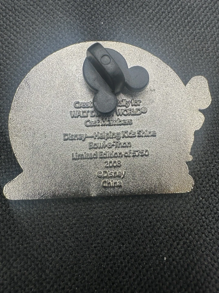Disney WDW 2008 Cast Member Exclusive BOWL-A-THON Mickey Mouse LE 5750 Pin - Image 4 of 4