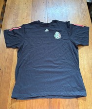 Adidas 2010 Mexico Team Football Soccer Men Tshirt Black Size XL NWOT