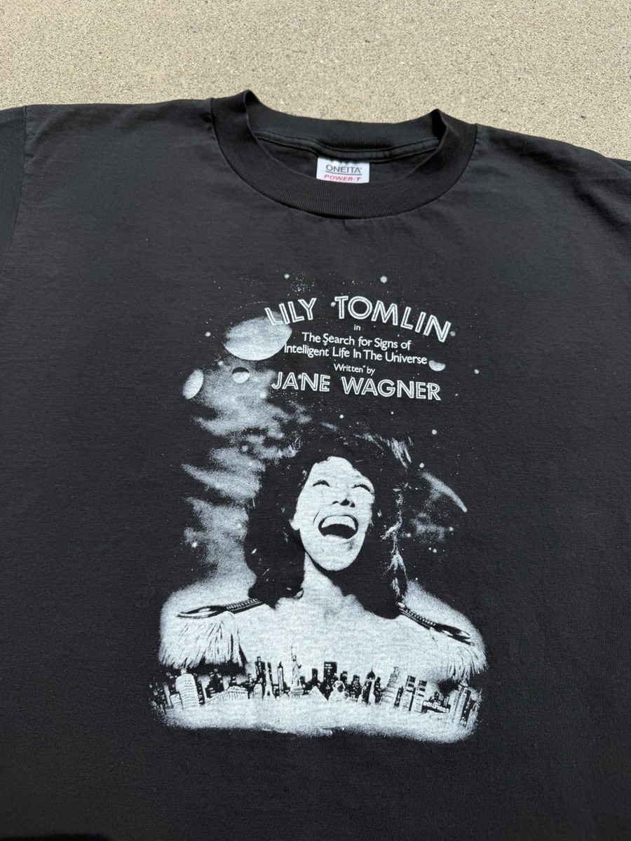 Vintage 1991 Lily Tomlin The Search For Signs Of Intelligent Life T-Shirt XL