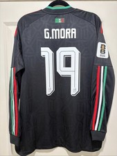 Gilberto Mora #19 Mens LARGE Adidas Authentic Mexico Third WC Jersey Long Sleeve