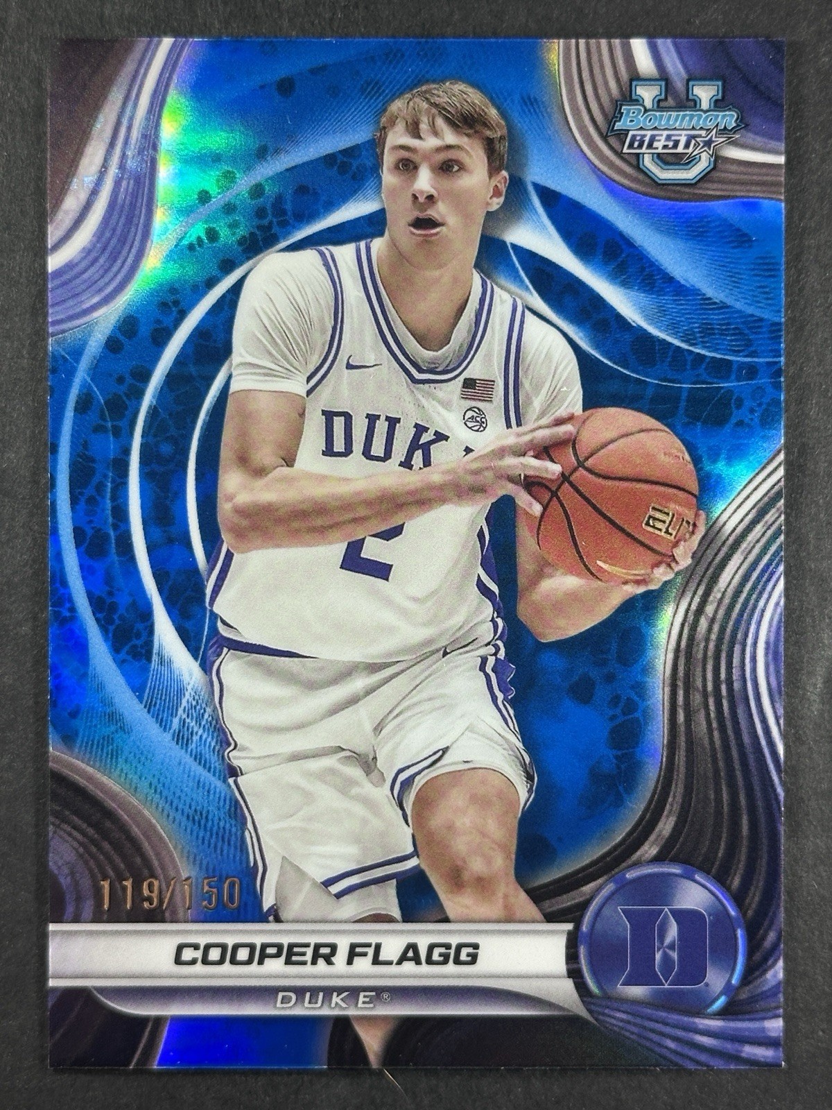 2024-25 Bowman Best University Cooper Flagg Blue Refractor /150 #16 🔥🔥🔥🔥